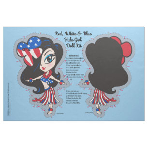 Tecido Kits de boneca Patriótica e Novidade da Garota Hu