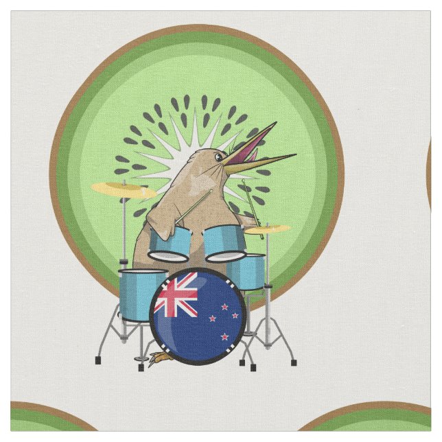Tecido Kiwi Bird Drummer (Detalhe)