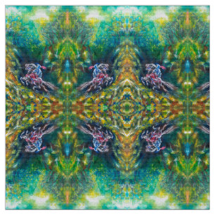 TECIDO KNIGHT LANCELOT, HORSE ANDANDO NA FLORESTA VERDE