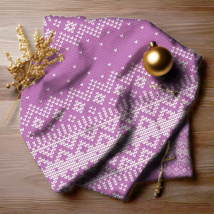 Tecido Knited Stitch Pattern Orchid Pink ID208