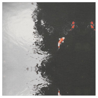 Tecido Koi monocromático