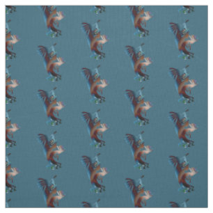 Tecido Kokopelli Music Teal