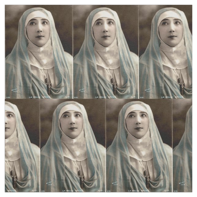 Tecido La Belle Otero como uma freira impressão (Modelo)