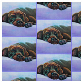 Tecido Labrador de Chocolate Relaxado