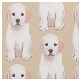 Tecido Labrador retriever amarelo Pupppy