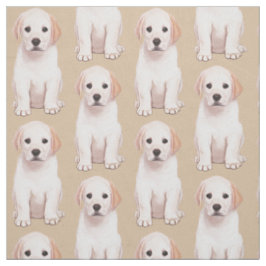 Tecido Labrador retriever amarelo Pupppy
