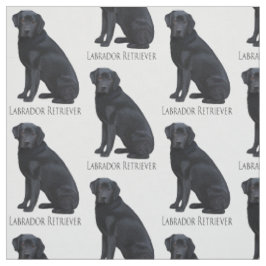 Tecido Labrador retriever preto