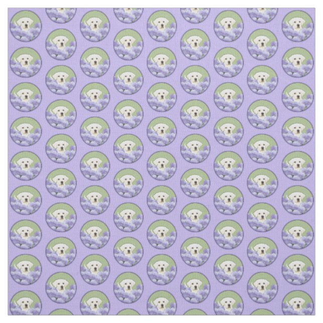 Tecido Labrador Retriever Puppy Pintura Original (Modelo)