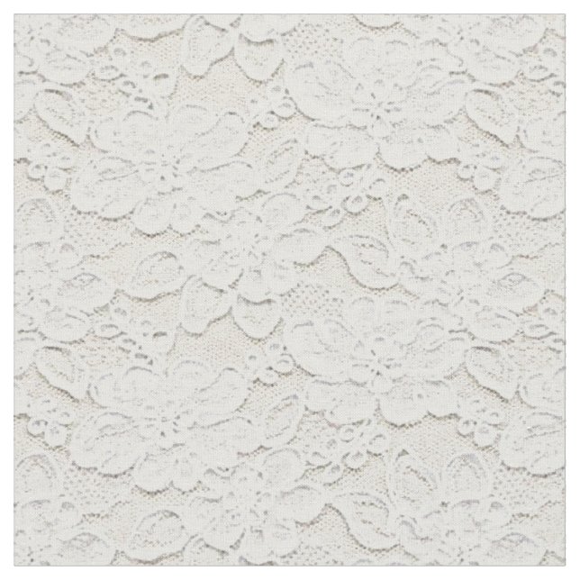 Tecido Laço floral branco do falso bonito romântico (Detalhe)