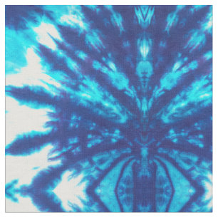 Tecido Laço-Tintura azul & branca