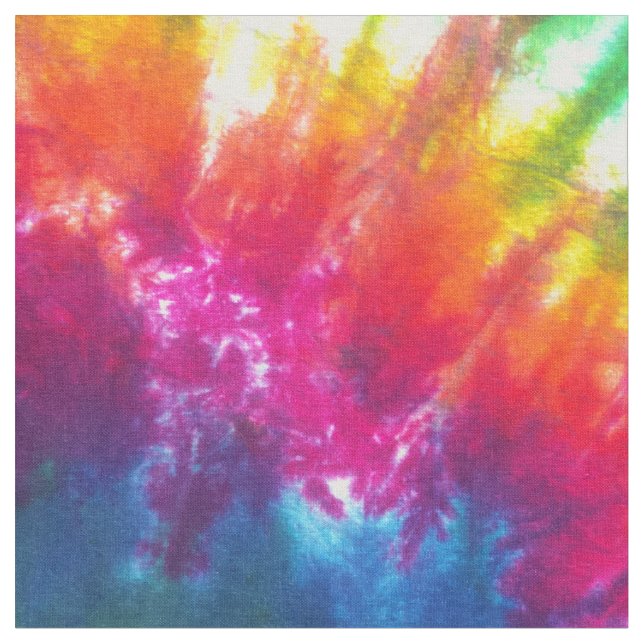 Tecido Laço-Tintura do caleidoscópio do arco-íris (Detalhe)