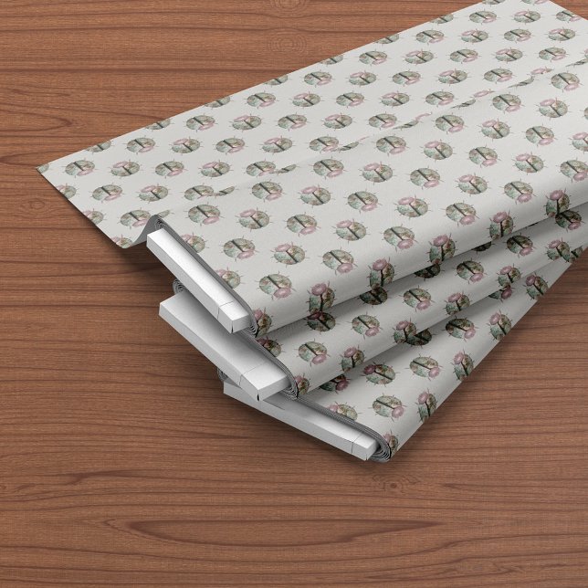 Tecido Ladybug Pink Green Country Chic Patterno (Criador carregado)