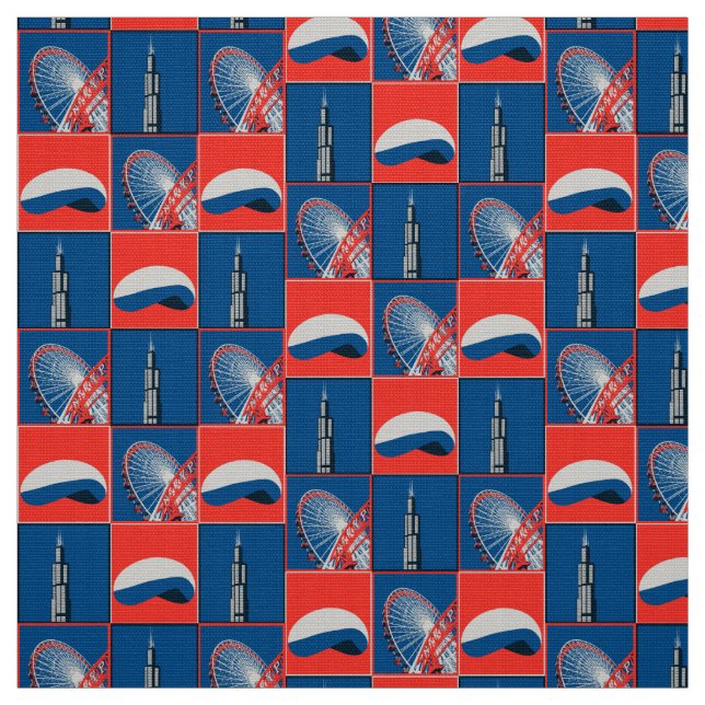 Tecido Landmarks de Chicago (Modelo)