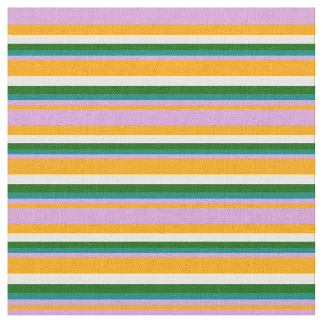 Tecido Laranja, ameixa, Teal, Verde Escuro e Stripes Bran (Detalhe)