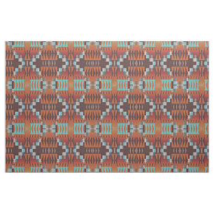 Tecido Laranja Azul Turquoise Vermelha Castanha