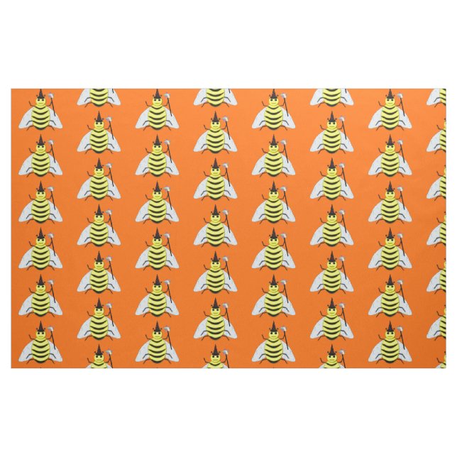 Tecido Laranja de Bruxa Mágica de Halloween (Fat Quarter)