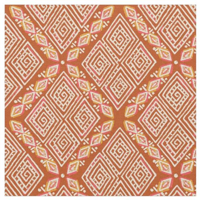 Tecido Laranja Diamante Forma Lama Lama Inspirada (Detalhe)