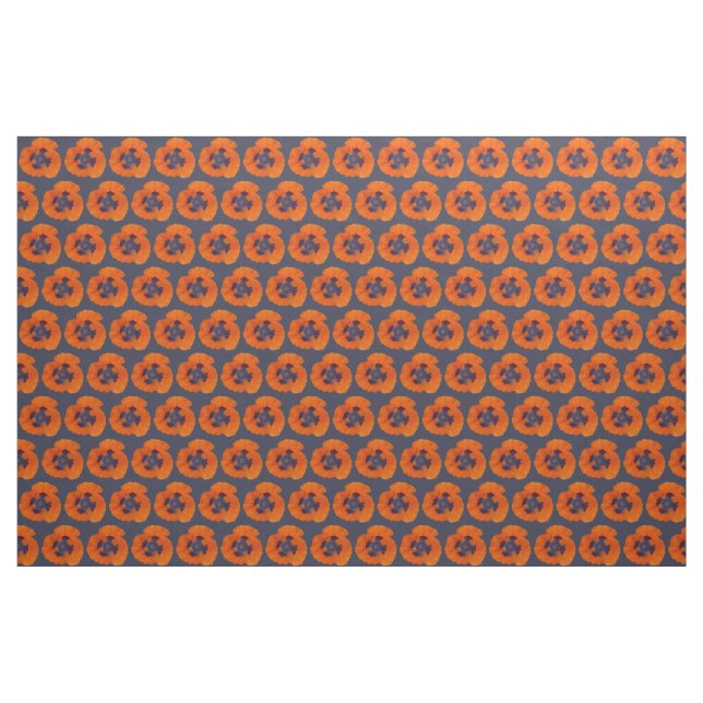 Tecido Laranja Escarlate Poppy 1 (Jarda)