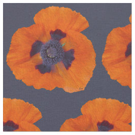 Tecido Laranja Escarlate Poppy 1