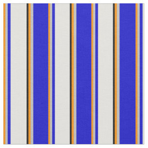 Tecido Laranja escuro, Cinza, azul, ciano claro e preto