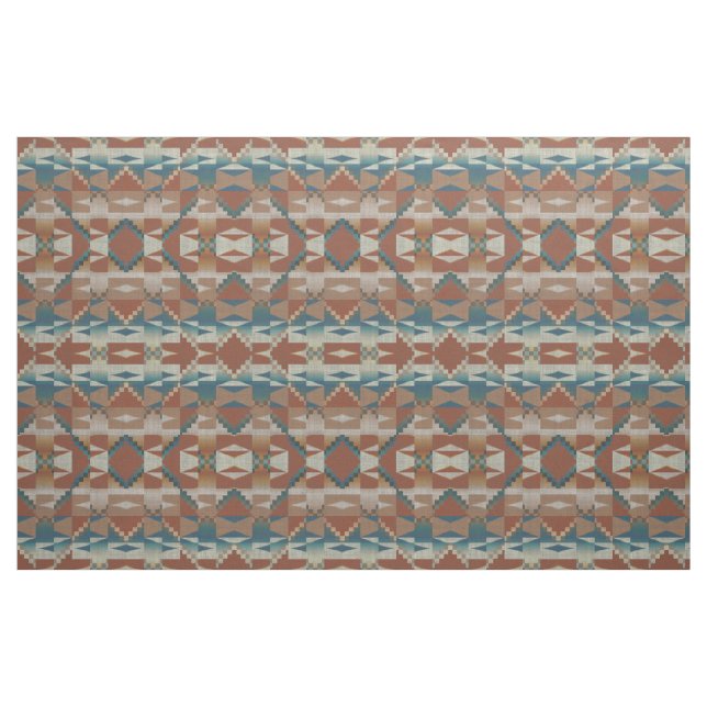Tecido Laranja Queimada Taupe Azul Teto Castanho Parede E (Fat Quarter)