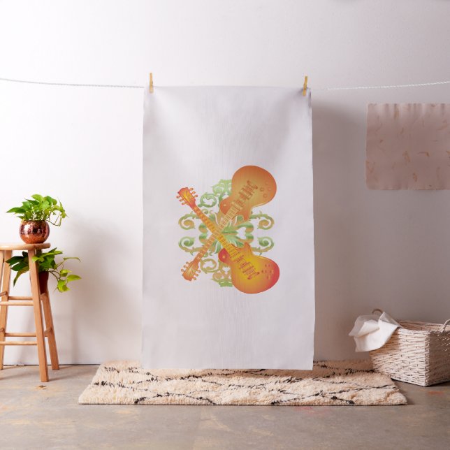 Tecido Laranja Sunburst Guitars Incrível Orçamento (In Situ)