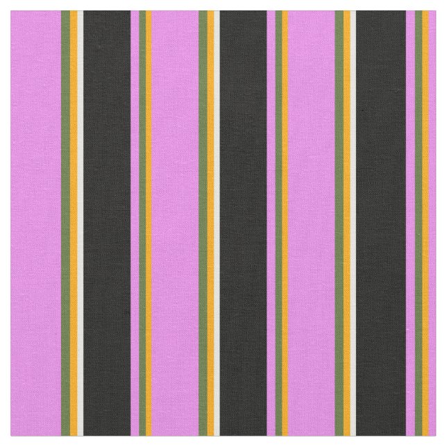 Tecido Laranja, Verde Oleícola Escuro, Violeta, Preto e B (Detalhe)