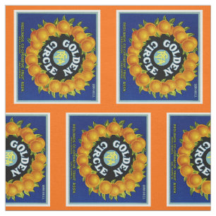 Tecido Laranjas do Círculo do ouro