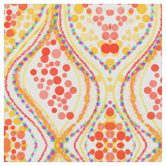 Tecido laranjas fabulosas (Detalhe)