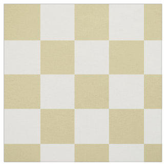 Tecido Large, Beige Checkers Pattern Fabric