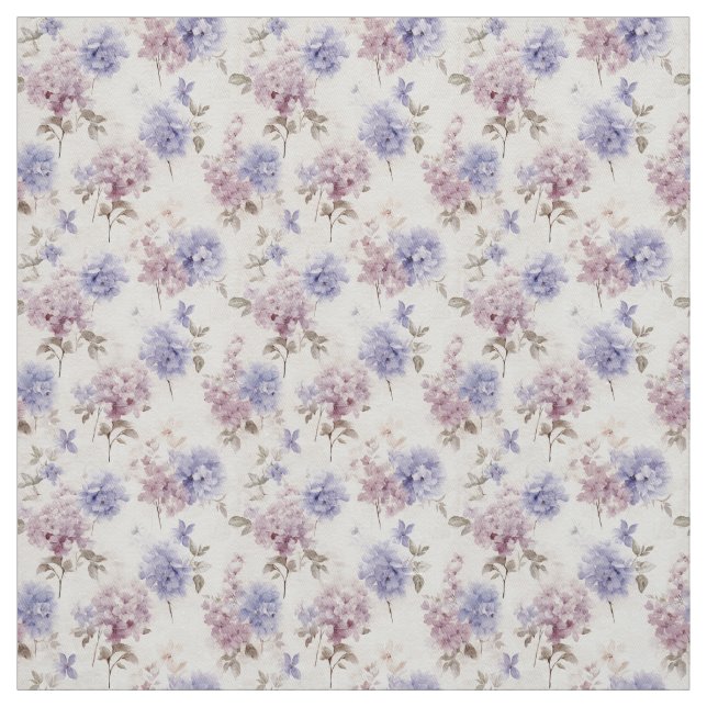 Tecido Lavanda Hydrangea Vintage Elegância (Modelo)