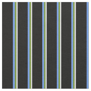 Tecido Lavanda, Verde, Azul de Cornflower e Linhas Pretas