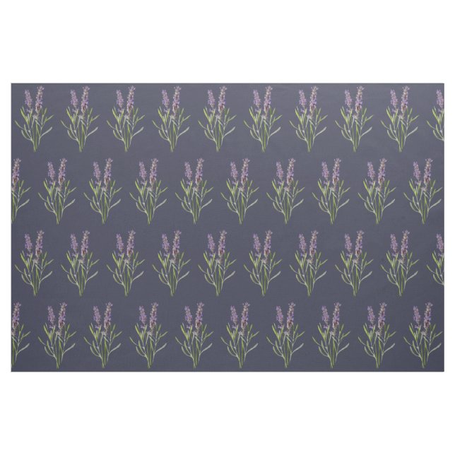 Tecido Lavanda Vintage em azul meia-noite (Fat Quarter)