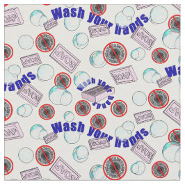 Tecido Lave as mãos
