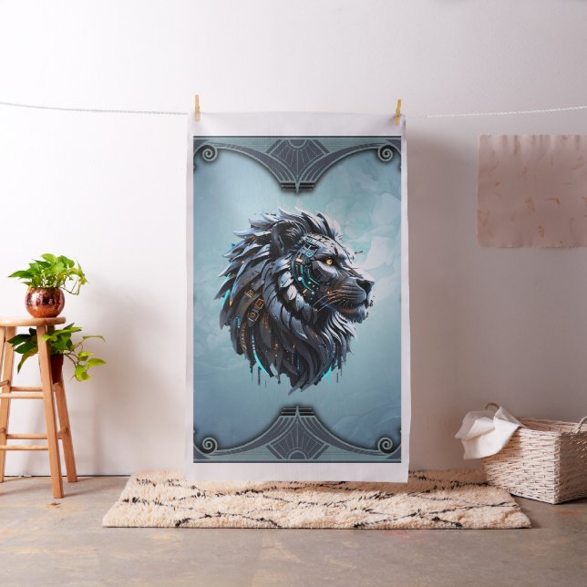 Tecido Leão cibernético Fusão de energia e tecnologia (In Situ)