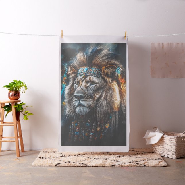 Tecido Leão Mágico Vestido Artisticamente (In Situ)