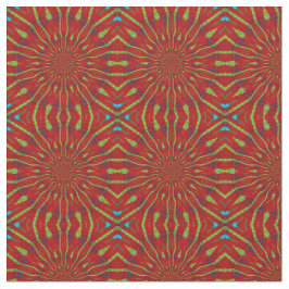 Tecido Legal Vermelho Moderno Floral Étnica Têxtil Tribal