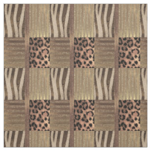 Tecido Leoa Dourado Glam Safari Selva Chic Moderno Festa