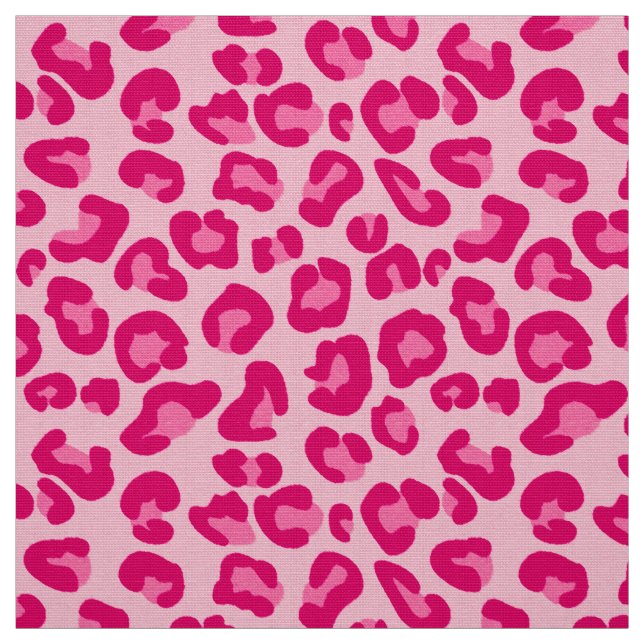 Tecido Leopard Print em Pastel Pink, Hot Pink e Fuchsia (Modelo)