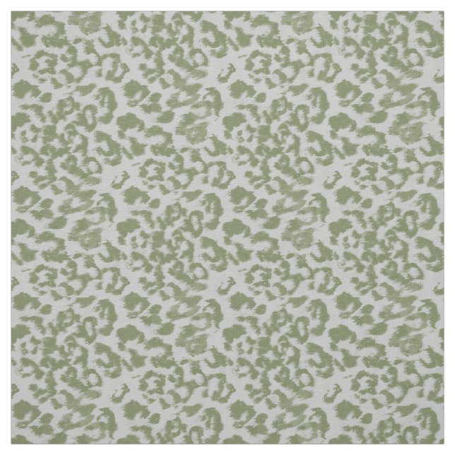Tecido Leopardo manchado cinza oliva (Modelo)