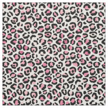 Leopardo Rosa em Branco