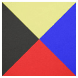 Tecido Letra náutica Z "tribo Zulu " das bandeiras de