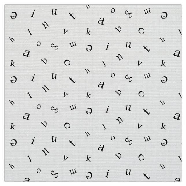 Tecido Letras (Modelo)