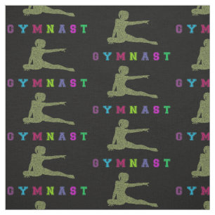 Tecido Letras Coloridas do Gymnast