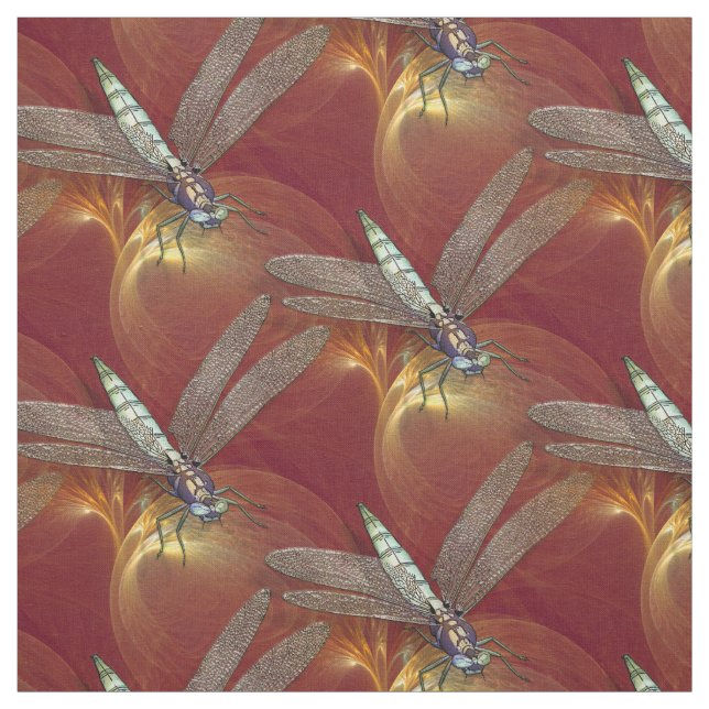 Tecido Libélulas da dança (Modelo)