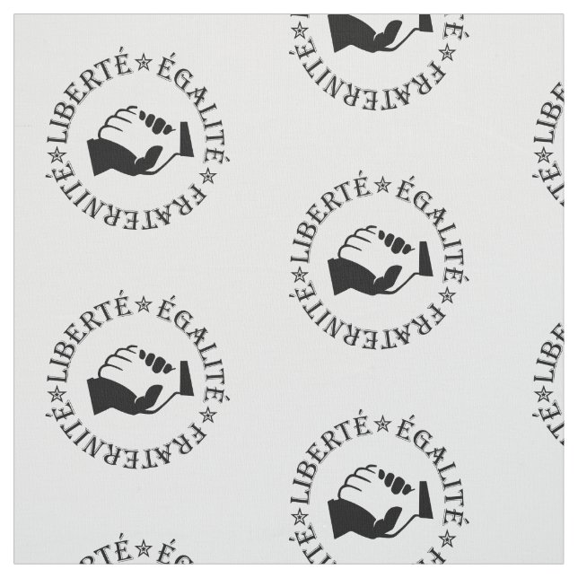 Tecido Liberdade, igualdade, fraternidade (Modelo)