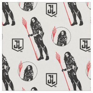 Tecido Liga da Justiça Aquaman Pose Noir Pop Art