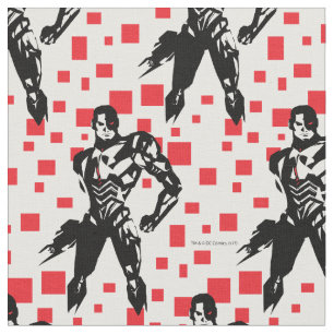 Tecido Liga da Justiça Cyborg Digital Noir Pop Art