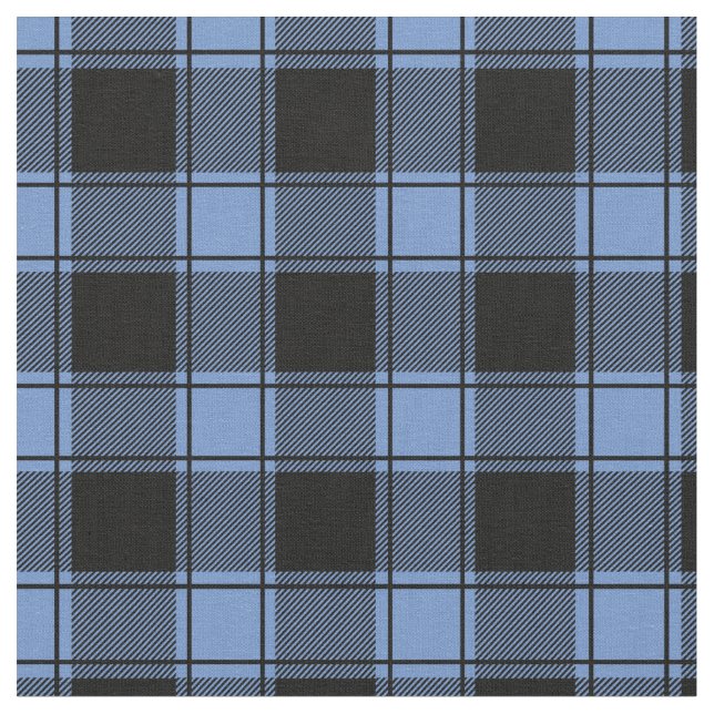 Tecido Light Blue & Black Buffalo Plaid (Detalhe)