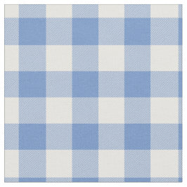 Tecido Light Blue & White Gingham Plaid